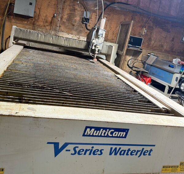 Multicam #V-204, CNC waterjet, 5' x 10' table, 1000 ipm, 2012