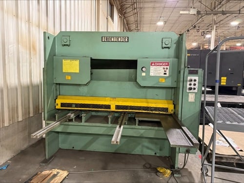 3/8" x 6' Betenbender, Hydraulic Shear, 17 SPM, 20 HP