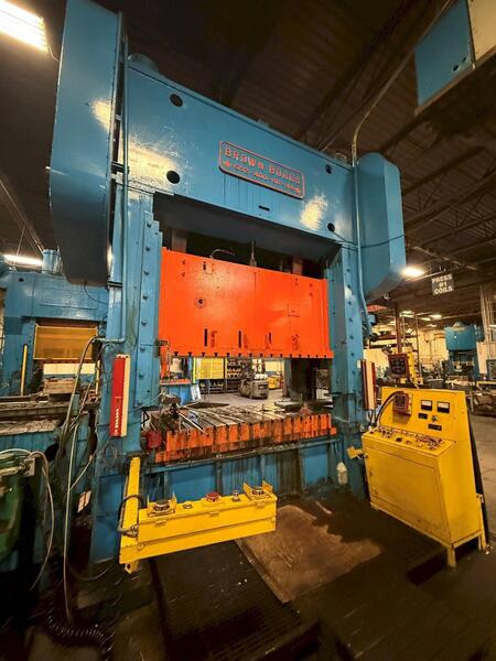 400 Ton, Brown & Boggs #SS2-400-96-48, Straight Side Double Crank Mechanical Press, 96" x 48" bed & ram, 10"