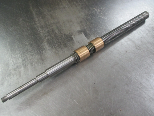 Bridgeport, 23-1/4" knee mill 1-1/4" dia. x 5-Acme pitch cross feed screw assy, new