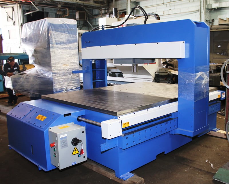 150 Ton, Press Master #GSP-150T-6/8, 12" stroke, gantry hyd.straightening press, #153227