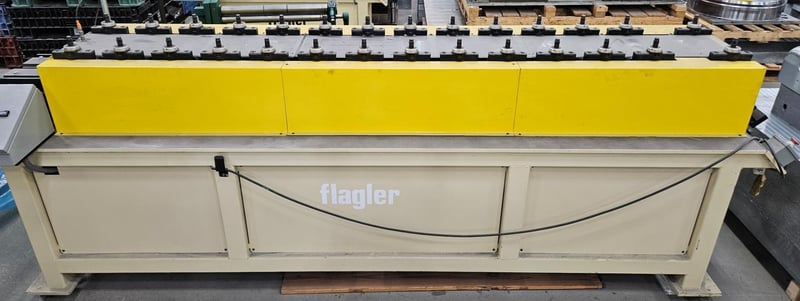 14 Stand, Flagler #L-424-OB-R, rollformers, 4" vertical center distance, 8" horizontal center distance, 10"