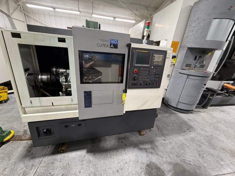 Hwacheon #Cutex-160A, CNC lathe, 550mm swing, 56mm bar, 6" chuck, 6000 RPM, 2010