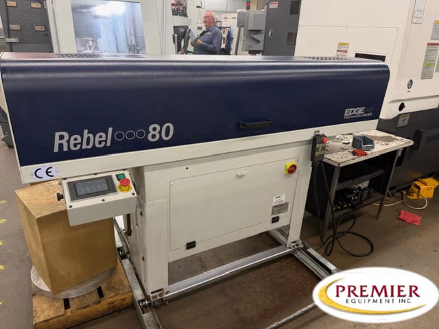 Edge Technologies #Rebel-80, barfeed, .315" to 3.150" bar diameter, 60" bar length, 30" magazine rack
