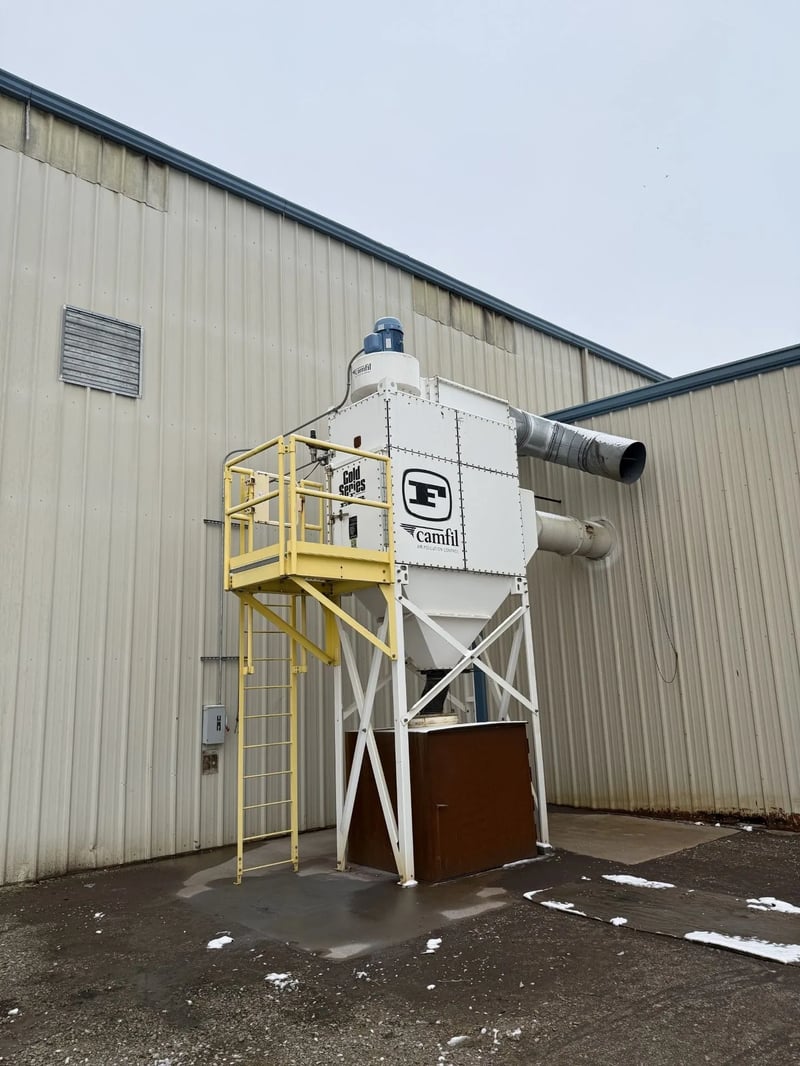 9000 cfm Camfill #GS8, dust collectors, 2600 sq.ft., 8 cartridges, 2014