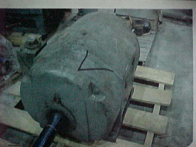 75 HP 1200 RPM General Electric, Frame 445U, ODP, E-OK, 220/440 Volts