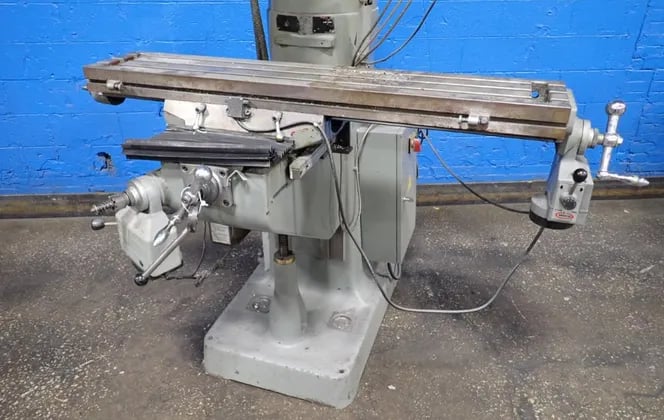 Sharp #LMV-50/DVS, Vertical Mill, 50" x 9" table, 1720 RPM, 3 HP, Acu-rite Control, 2006