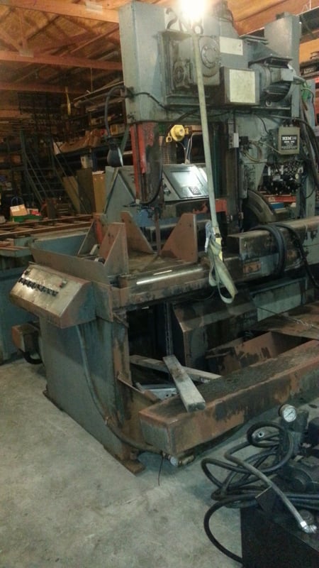 20" x 25" Hemsaw #V150A, Vertical Band Saw, Stainless Steel, 1-1/2" x18' 6" blade, 10 HP, 1800 RPM, 400