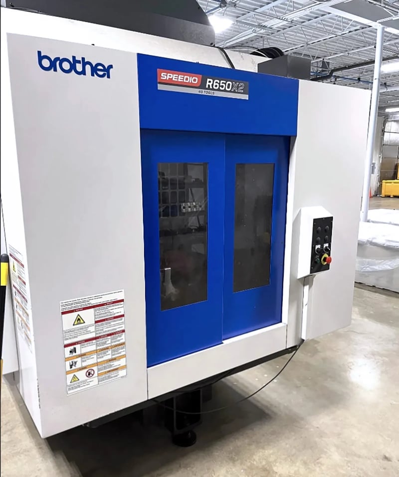Brother #Speedio-R650X2, CNC vertical machining center, 40 automatic tool changer, 25.6" X, 15.7" Y, 17.1" Z