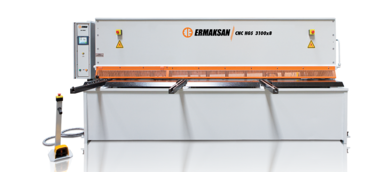 Ermaksan #HGS, Hydraulic Swing Beam Shear, 1000 mm Back Gauge & Side Gauge