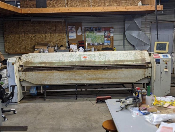 122" Schechtl #310/CNC, Folding Machine, 16 gauge capacity, 24 gauge Closed Hem capacity, 4.7" Upper Beam