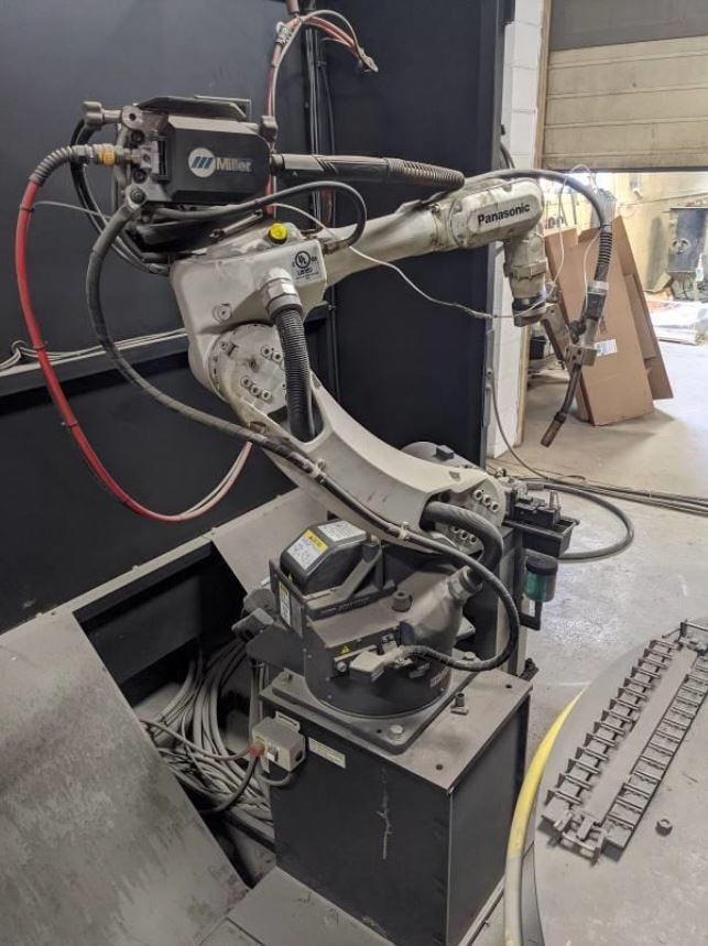 Panasonic PA102S, Robotic Welding Cell, 60" width x 120" L Sheet, Size 4 kW Power, 2013