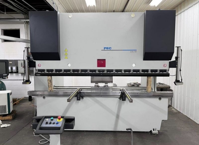 150 Ton, Lvd Strippit #PPEC-135/30, Press Brake w/Auto Crowning, 7-Axis, 10' Bed length, 11.5 kW, 2014