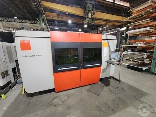 Bystronic #BySprint-Fiber-4020, Laser Cutter, 80" width x 160" L Sheet Size, 5500 IPM, 10 kW Power, 2013