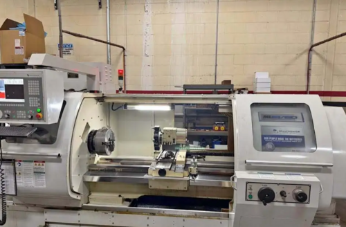 Milltronics #ML18, CNC Lathe, 2-Axis, 19" Swing, 60" Machining length, 10" Chuck, 2.5" Bar, 24 HP, 2600 RPM
