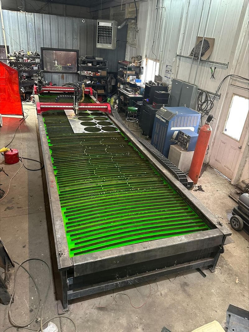 Lincoln #Torchmate-X, dual gantru CNC plasma system, 5' x 26' table, Torchmate CAD & Torchmate Driver