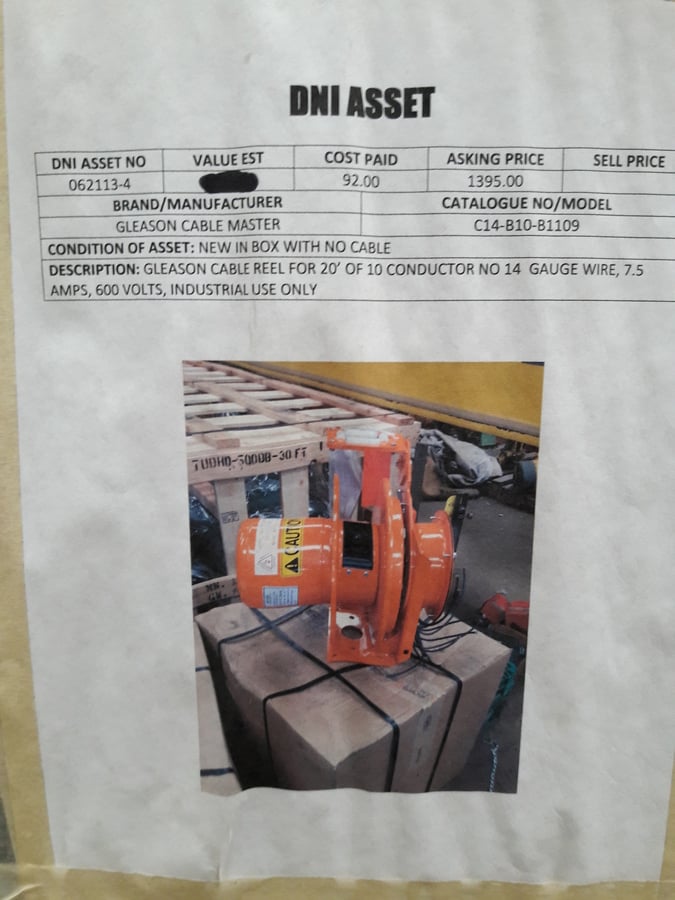 Used Crane Cable Reels for Sale Surplus Record