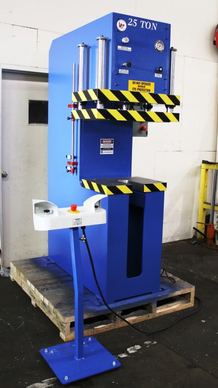 25 Ton, Press Master #CFP-25, 12" stroke, C-Frame hydraulic press, 11" throat, #153710