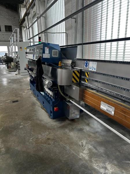 Bovone #ELB-10-45, Straight Line Glass Beveler, 10-Spindle, 65 x 65 mm Min. Size, 2-30 mm Thick, 0-45 Deg.