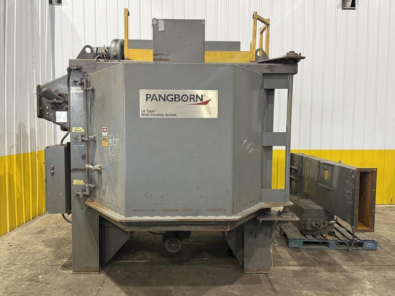 72" Pangborn #6LK, Floor-Standing Shot Blast System, 5000 lb. rotary table capacity, 28,750 lbs/hour, 30 HP