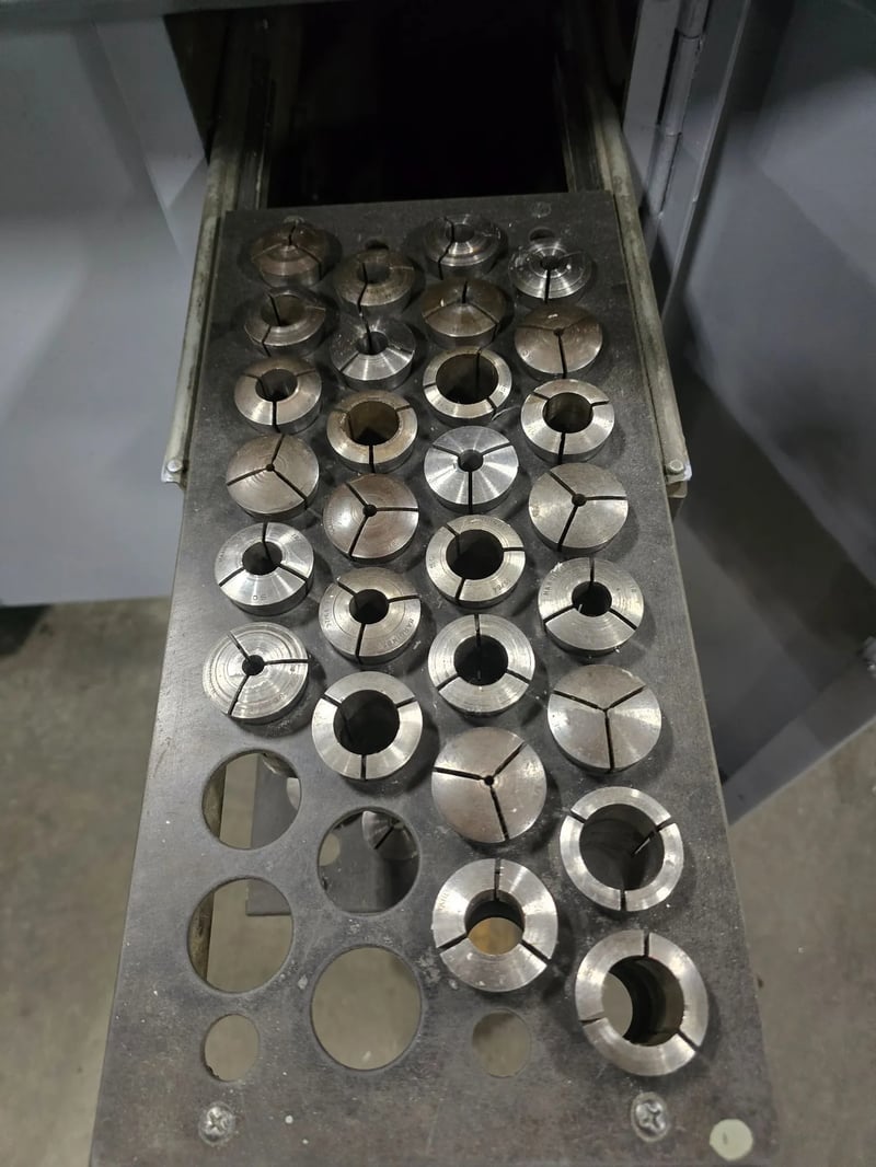 11" x 18" Hardinge #HLV-H, Wide Bed Tool Room Lathe, 5.75" swing over cross slide, 1.5 HP, 3000 RPM (2