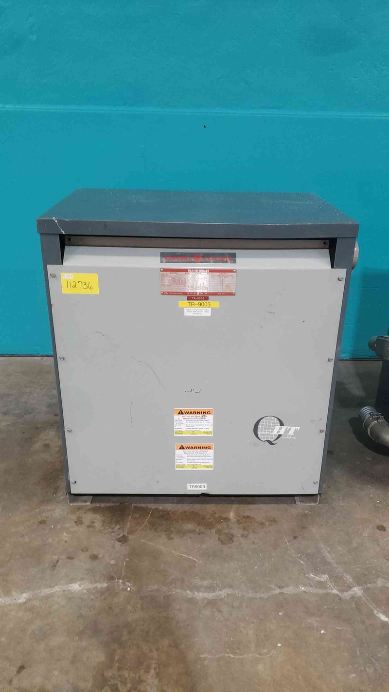 112.5 KVA, 480 Primary, 208Y/120 Secondary General Electric #9T23A3875, Dry Type Transformer, 3 Phase