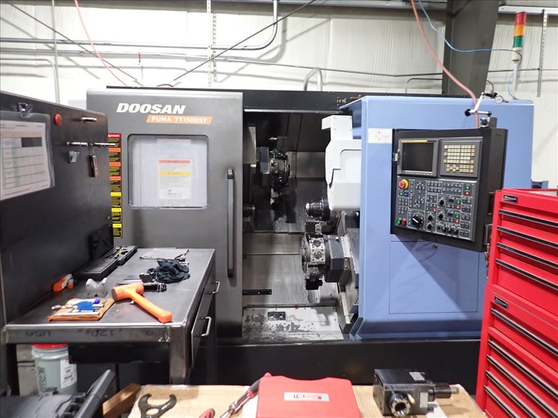 Daewoo Doosan #Puma-TT1500SY, CNC Turning Center, twin turret