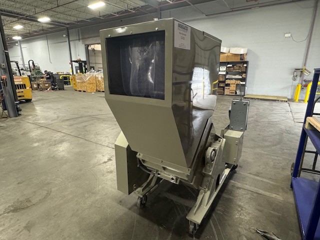 16" x 20" AEC, Nelmor #G1620, granulator, 30 HP, 1755 RPM, 3 rotating & 2 bed knives, refurbished