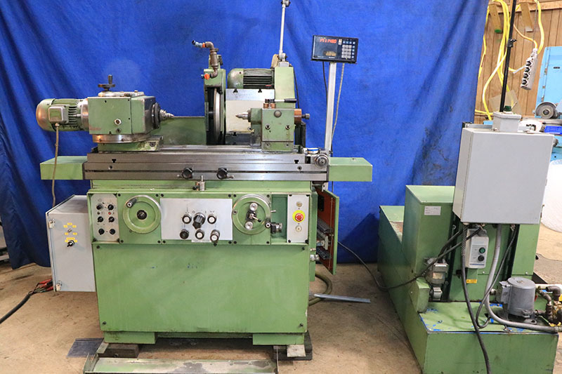 11.8" x 13.4" Tschudin #HTG-310, universal cylindrical grinder, 14" x 2" x 5" wheel, automatic plunge, power