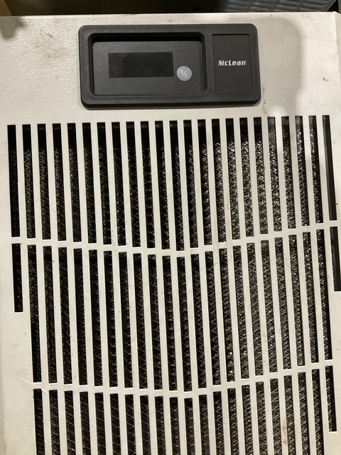Hoffman #N170116G010, Allis-Chalmers ool Enclosure AC 1025 BTU 115V