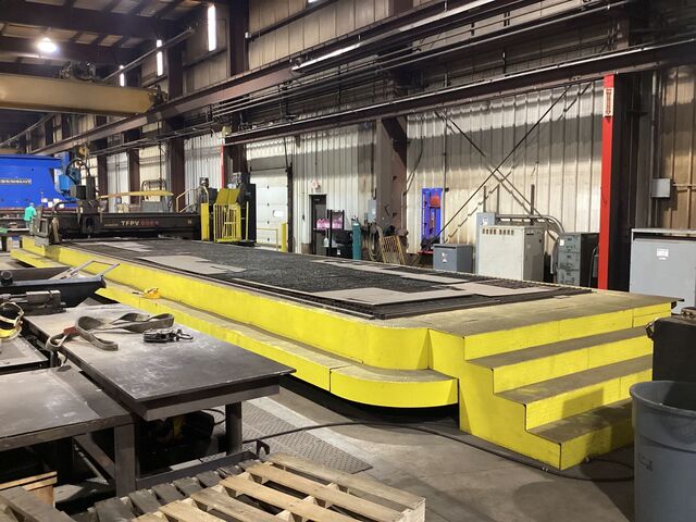 Komatsu #TFPV6084, 55' Extended Table Twister CNC Plasma Cutting System 10' x55', 2008