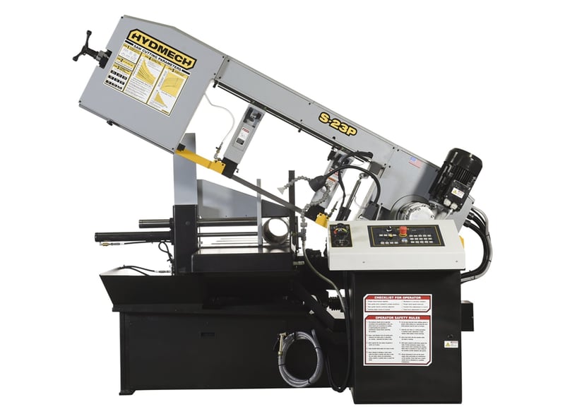 16" x 20" Hyd-Mech #S-23P, heavy duty horizontal pivot band saw, 1" x 16'10" blade, 8.8 HP, coolant