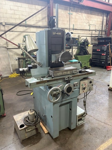 6" x 18" Lien Feng #LF-618, Manual Surface Grinder, electromagentic chuck, coolant tank, 200 Volt, 3PH