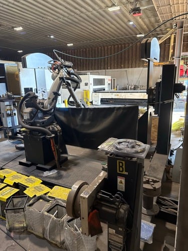 Genesis J10057, Robotic Welding Workcell, Motoman ES165N 6-Axis, 1,653 lb Payload, 480V., 2014, N