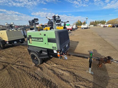 185 cfm, 100 psig, Sullair #185, portable diesel air compressor, Tier 4 Final, 27 gallon fuel tank