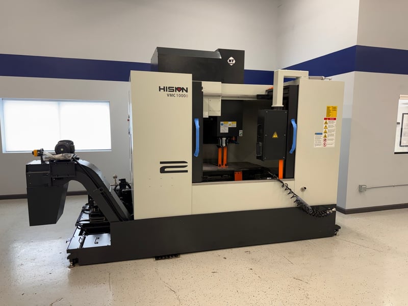 Hision #VMC1000II, CNC vertical machining center, Cat 40 Big Plus, Fanuc 0iMF Plus, 39.3" X, 23.6" Y, 23.6"