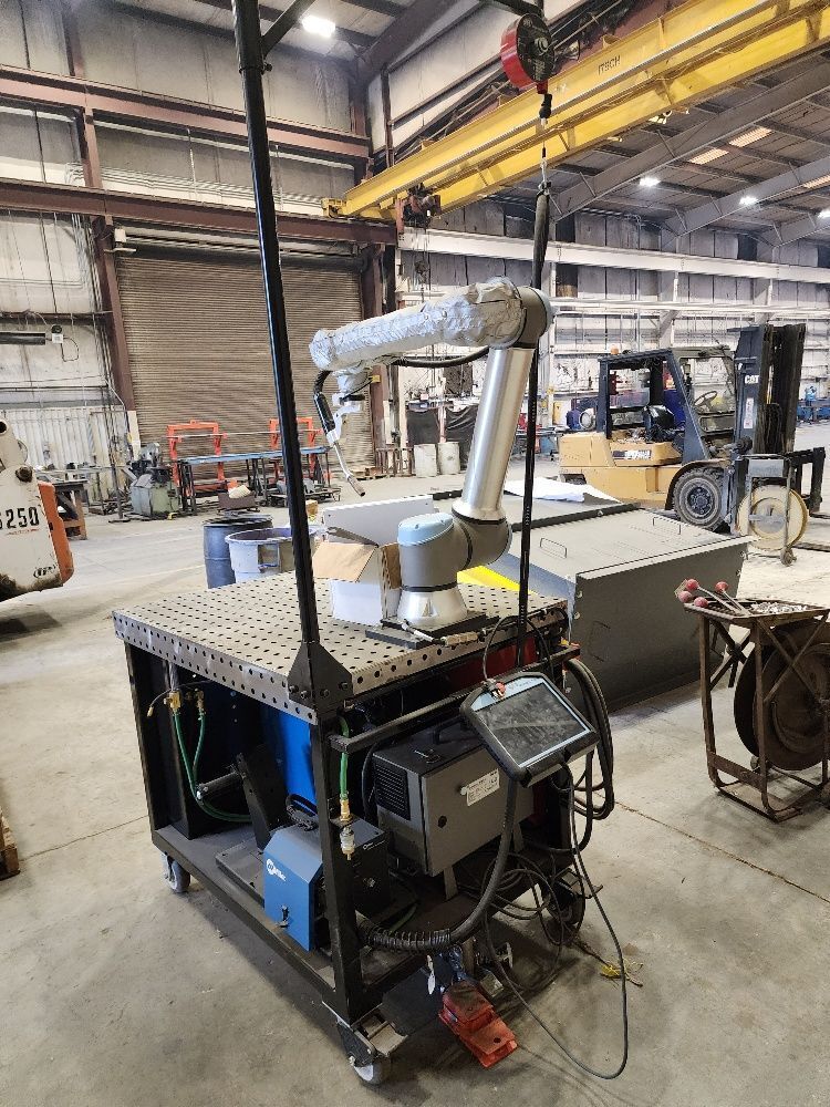 Universal Robots, UR-10e, Collaborative Robot, 6-axis robot arm, Coboweld MIG system, Miller welder w/ wire