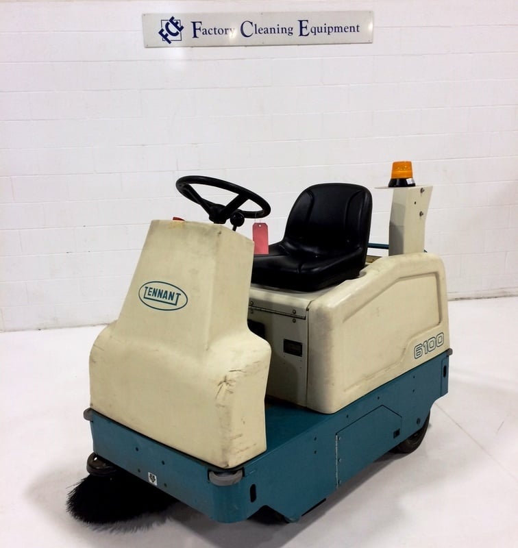Tennant #6100, rider sweeper, rebuilt