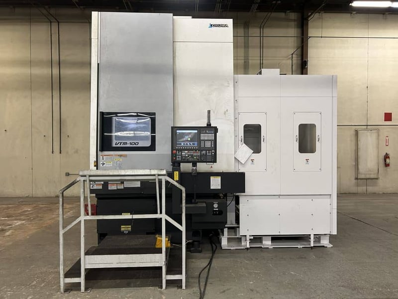 39.3" Okuma #VTM-100, CNC vertical turning center lathe (VTL), OSP-P300SA Control, 39.37'swing, 2017