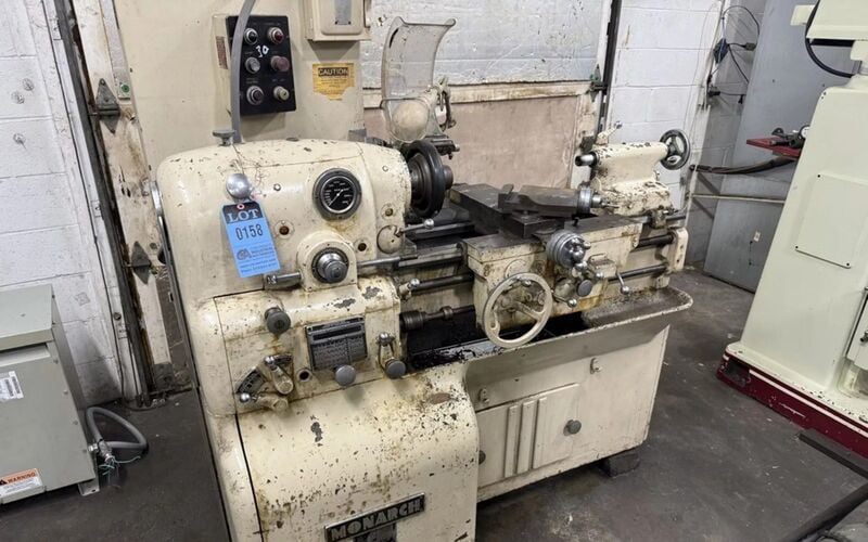 12.5" x 20" Monarch #10EE, toolroom precision engine lathe with taper attachment, 12.5" swing, 7.25" swing