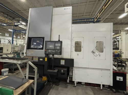 39.3" Okuma #VTM-100, CNC Vertical Boring Mill, 39.37" swing, 33.07" machining height, 25.59" X, 30.07" Z, 40