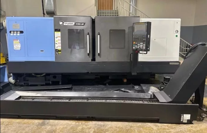 DN Solutions #Puma-4100LMB, CNC Lathe, 31.1" swing, 84.7" machining length, 22" turning diameter, 15" chuck