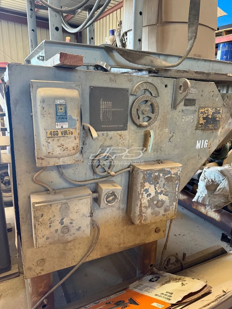 6,000 lb. Koike Aronson #HD6000, Welding Positioner, 48" x 48" table, 0°-135° tilt, 360° rotation, 2-3 HP