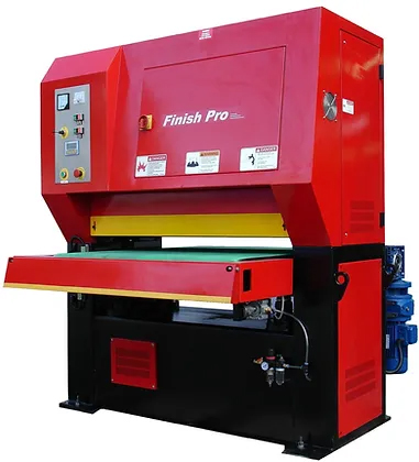 25" x 60" GMC #FP-2560, belt sander, 8" contact roll, 37" passline, 8-40 FPM, variable speed conveyor, 1100