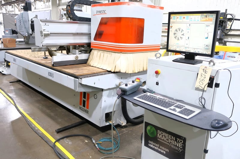 Holz-Her #DYNESTIC-7516, CNC Router, 5' x10' Table, 15 HP, 8-ATC, 10-Spindle Drill Block, 2011