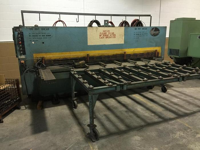1/4" x 10' Accurshear #COST-CUTTER, Hydraulic Power Squaring Shear, 10 HP, 1980