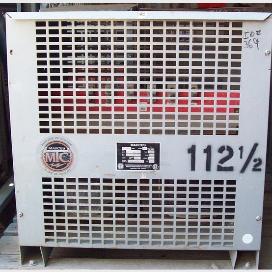 112.5 KVA 480 Primary, 240 Secondary, Marcus, Dry Type Transformer 3 Phase