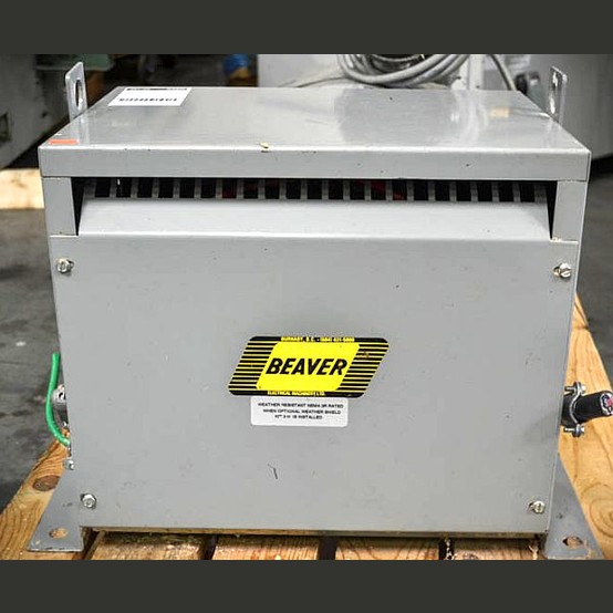 15 KVA 480 Primary, 120/240 Secondary, Beaver, Dry Type Transformer Single Phase