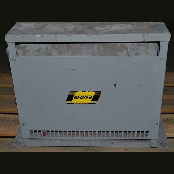 45 KVA 480 Primary, 240 Secondary, Beaver, Dry Type Transformer 3 Phase