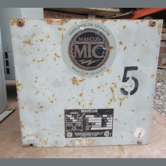5 KVA 480 Primary, 120/240 Secondary, Marcus #WFM, Dry Type Auto Transformer Single Phase